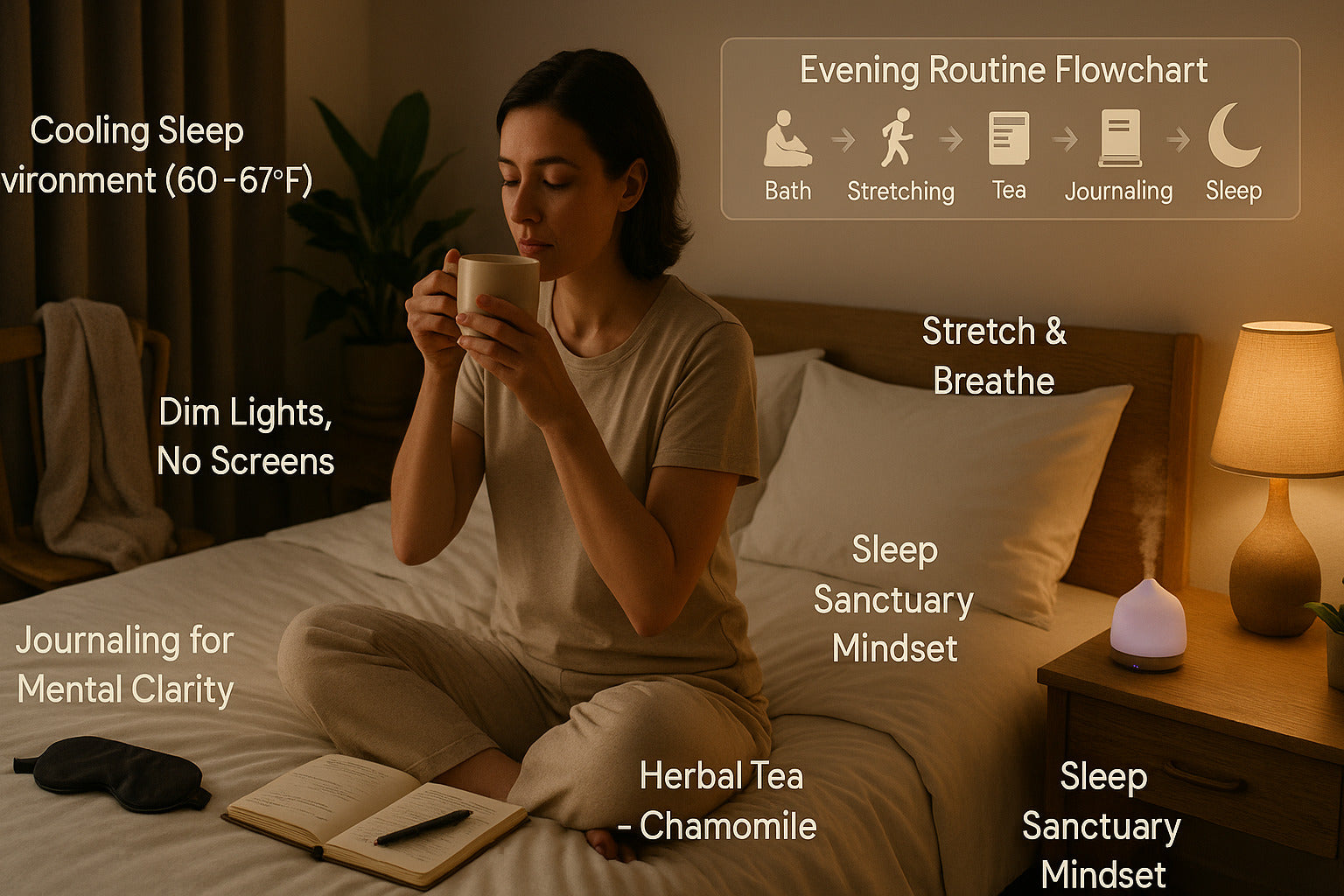 Bedtime routine tips for better sleep | sleepgram