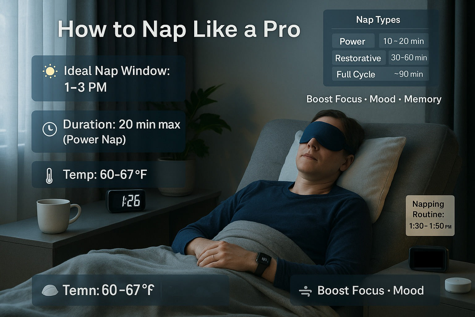 Nap Time Optimization Smart napping: boost focus & energy daily | sleepgram